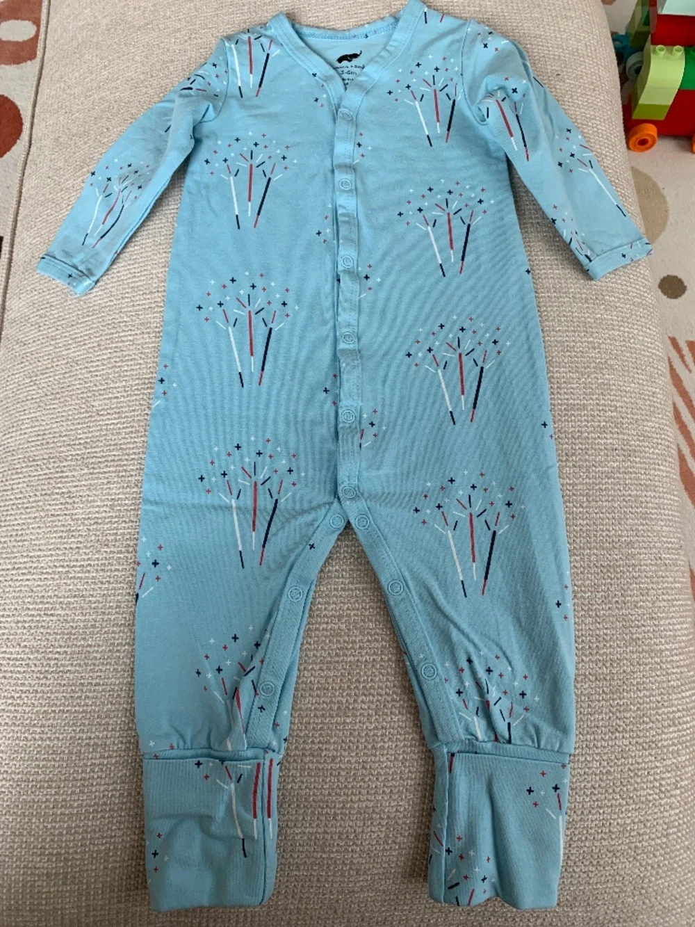 Monica + Andy On the Go One-Piece Snap Front Bodysuit 3-6M